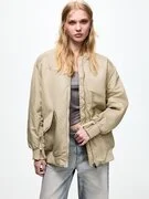 Pull&Bear Átmeneti dzseki  sötét bézs termék 2. képe