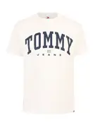 Tommy Jeans Póló  világos bézs / tengerészkék / piros / fehér akciós termékkép 1