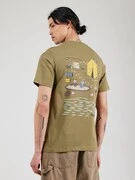 KnowledgeCotton Apparel Póló  királykék / barna / sárga / olíva termék 2. képe