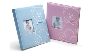 Gyermek fotóalbum fotósarkokhoz NEW BABY BEAR rózsaszín akciós termékkép 1