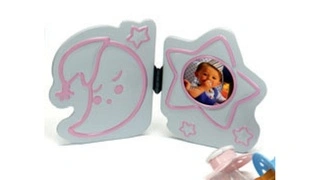 Gyermek fotókeret BABY OVERALL 4,5cm rózsaszín akciós termékkép 1