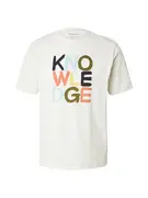 KnowledgeCotton Apparel Póló  világos bézs / tengerészkék / olíva / korál akciós termékkép 1