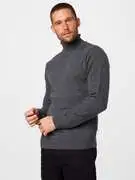 Casual Friday Pulóver 'Karl'  sötétszürke termék 2. képe