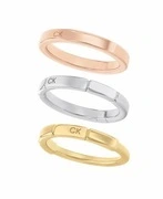 Calvin Klein Bájos tricolor gyűrű 3 az 1-ben Soft Squares 35000458 54 mm akciós termékkép 1