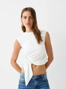Bershka Top  piszkosfehér termék 2. képe