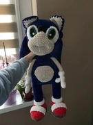 Horgolt plüss Sonic sündisznó akciós termékkép 1
