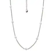 CRYSTalp Bájos acél nyaklánc gyöngyökkel Tide Pearl 12243.E akciós termékkép 1