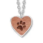 CRYSTalp Eredeti acél nyaklánc manccsal Wooden Paw 30418.W2.E.36 akciós termékkép 1