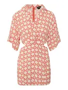 Dorothy Perkins Petite Ruha  narancs / pasztellnarancs / fehér akciós termékkép 1