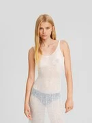Bershka Nyári ruhák  krém termék 2. képe