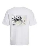 JACK & JONES Póló 'PRJCT'  pasztellsárga / fekete / fehér termék 2. képe