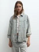 Pull&Bear Átmeneti dzseki  világoskék termék 2. képe
