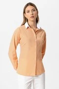 DENIM CULTURE Blúz 'JOYCE'  zöld / narancs / fehér termék 2. képe