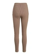 VILA Leggings 'VILaura Lou'  barna / világosbarna / fehér termék 2. képe