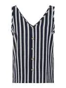 VERO MODA Blúz  tengerészkék / fehér akciós termékkép 1