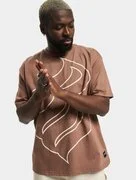 ROCAWEAR Póló  világosbarna / fekete / fehér termék 2. képe