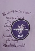 DENIM CULTURE Átmeneti dzseki ' CECILIE '  lila / fehér termék 2. képe