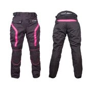 Női motoros nadrág W-TEC Durmanes Lady fekete-rózsaszín XS akciós termékkép 1
