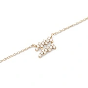 Daniel Wellington Időtlen aranyozott nyaklánc Vízöntő Crystal Zodiac DW00400929 akciós termékkép 1