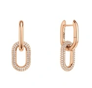 Daniel Wellington Csillogó bronz fülbevaló 2 az 1-ben Crystal Link DW00400576 akciós termékkép 1