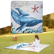 Piknik pokróc inSPORTline Maritino 208x197 cm tengeri élet akciós termékkép 1
