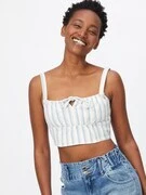 Missguided Top  világoskék / pasztell-rózsaszín / fehér termék 2. képe