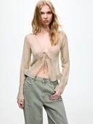 Pull&Bear Blúz  pasztellzöld termék 2. képe
