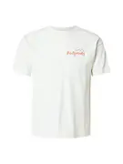 KnowledgeCotton Apparel Póló  mandarin / fehér akciós termékkép 1