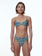 EDITED Bikini felső 'Ike'  kék / mustár / rózsaszín / fekete termék 2. képe