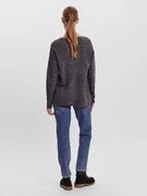 VERO MODA Pulóver 'Lefile'  szürke melír termék 2. képe