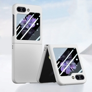 EXTRA PC Műanyag borítás üveggel a külső kijelzőhöz Samsung Galaxy Z Flip 5 5G fehér termék 2. képe