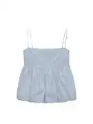 Pull&Bear Top  királykék / fehér akciós termékkép 1