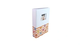 Fényképalbum 10x15/402 fénykép SHINING FLOWERS narancssárga akciós termékkép 1