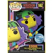 Funko POP! Television: Stranger Things Season S3 - Eddie (with Guitar) (Blacklight) (SE) akciós termékkép 1