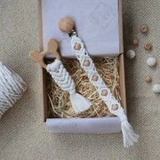 Natural Makramé Mini Box - Baba ajándékdoboz / Babaváró ajándék / Babalátogató ajándék akciós termékkép 1