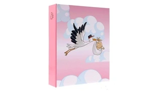 Gyermek fotóalbum 10x15/200 fotó STORK rózsaszínű akciós termékkép 1