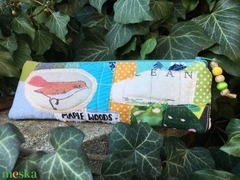 I LOVE COLOURS. Vidám madárkás patchwork tolltartó. akciós termékkép 1