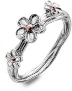 Hot Diamonds Ezüst virág gyűrű Forget me not DR214 54 mm akciós termékkép 1
