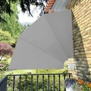 Legyező árnyékoló erkélyre, 140 cm, 2 színben-szürke akciós termékkép 1