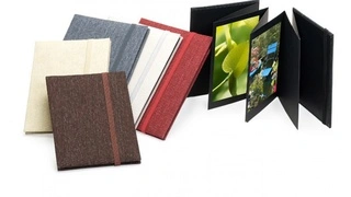 Leporelló 12 fotóhoz 13x18 CANVAS homok fekete lapok akciós termékkép 1