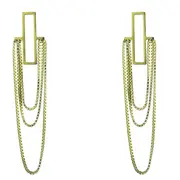 Marc Malone Gyönyörű aranyozott függő fülbevaló Ryan Gold Earrings MCE24028G akciós termékkép 1