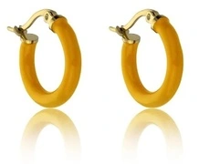 Marc Malone Aranyozott karika fülbevaló zománccal Laura Orange Earrings MCE23149G akciós termékkép 1