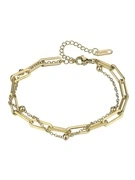 Marc Malone Dupla láncos karkötő Holly Gold Bracelet MCB24021G akciós termékkép 1