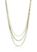 Marc Malone Aranyozott hármas nyaklánc Francesca Gold Necklace MCN24014G akciós termékkép 1