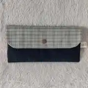 Zöld kockás pénztárca akciós termékkép 1