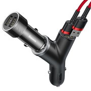 Baseus Y-Type autós töltő 2x USB fekete termék 2. képe