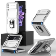 GKK RING Védőburkolat tartóval Samsung Galaxy Z Flip 4 5G ezüst akciós termékkép 1