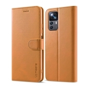 IMEEKE Wallet tok Xiaomi 12T / 12T Pro világosbarna termék 2. képe