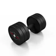 Gumírozott acélsúlyzó 25 kg fekete matt - Marbo Sport akciós termékkép 1