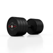 Gumírozott acélsúlyzó 30 kg fekete matt - Marbo Sport termék 2. képe